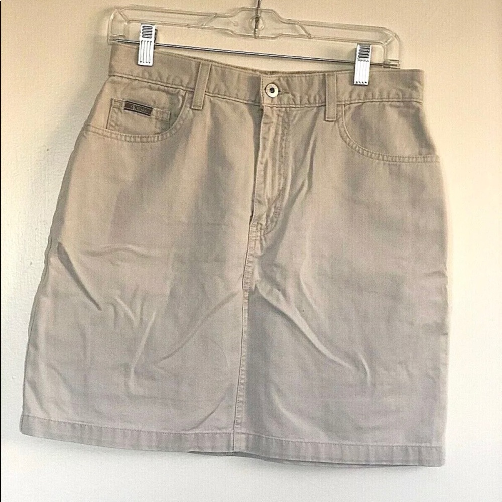 Calvin Klein Vintage 90s High Waisted Khaki Skirt